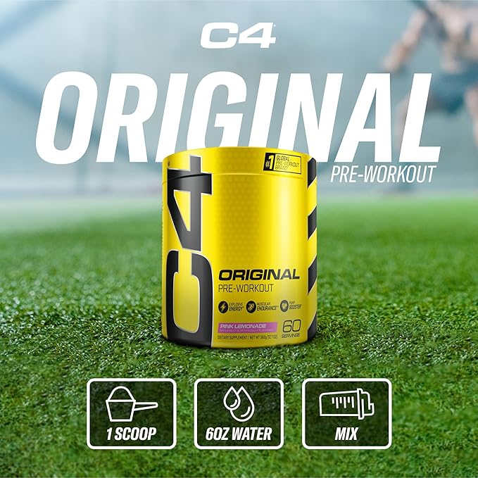 Cellucor C4 Original Pre Workout Powder Watermelon Sugar Free Preworkout Energy Supplement for Men & Women 150mg Caffeine + Beta Alanine + Creatine 30 Servings