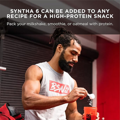BSN SYNTHA-6 Whey Protein Powder with Micellar Casein, Milk Isolate, Chocolate Milkshake, 28 Servings (Packaging May Vary) Chocolate