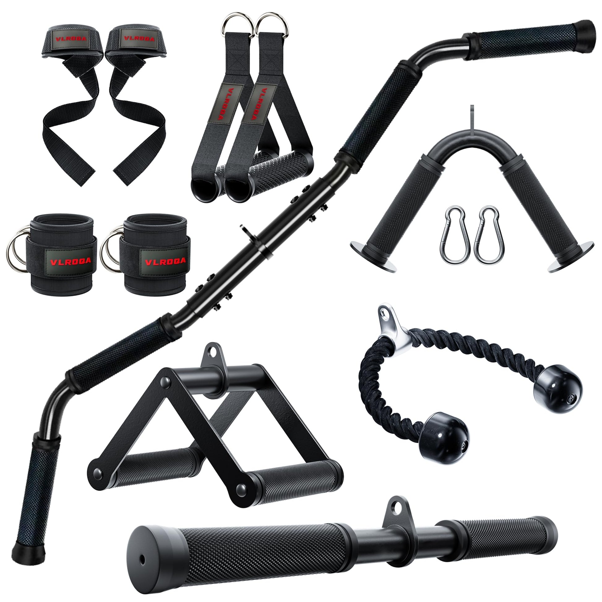Cable Attachments for Gym,Cable Machine Accessories for Home Gym, Triceps Pull Down Attachment, LAT