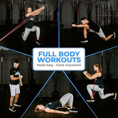 Pull Up Assistance Resistance Bands - Long Loop Power Bands for Men and Women - Strength Power Flexibility Training at Home & Gym - Ebooks & Workout Chart Included by Iron Core Fitness