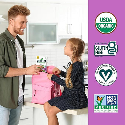 Gimme Seaweed Grab & Go Organic Premium Roasted Seaweed Snacks, Teriyaki, 5 Count Trayless, Keto, Vegan, Gluten-Free, Source of Omega3s and Iodine, Healthy On-The-Go Snack for Kids and Adults