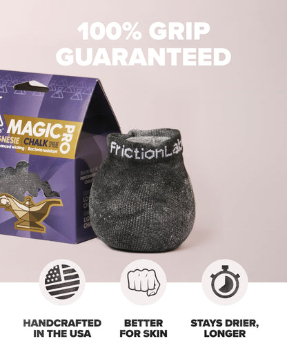 Friction Labs Magic Chalk Ball, Premium Gym Chalk Ball in Refillable Sock