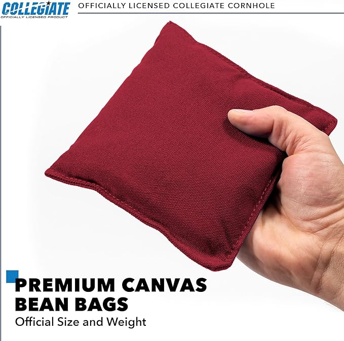 2' x 3' Solid Wood Cornhole Set with Direct Print HD Team Graphics – Great Gift for Any NCAA Fan! Bean Bag Toss Family Outdoor Games