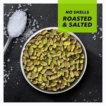 Wonderful Pistachios No Shells, Roasted and salted Nuts, 2.5 Ounce Bag (Pack of 8), Protein Snack, On-the-Go, Individually Wrapped Healthy Snack