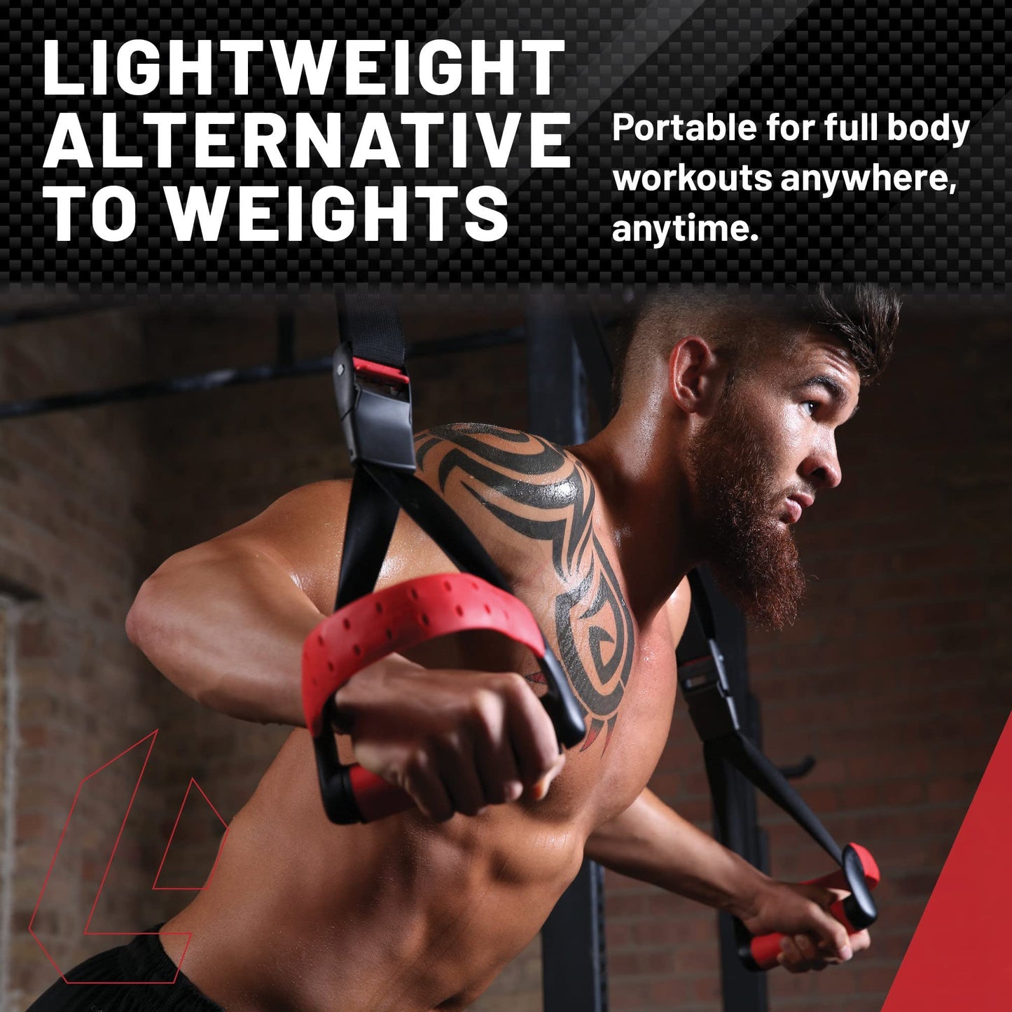 Lifeline Jungle Gym XT Body Weight Suspension Trainer System – Patented Split Anchor, Full-Body