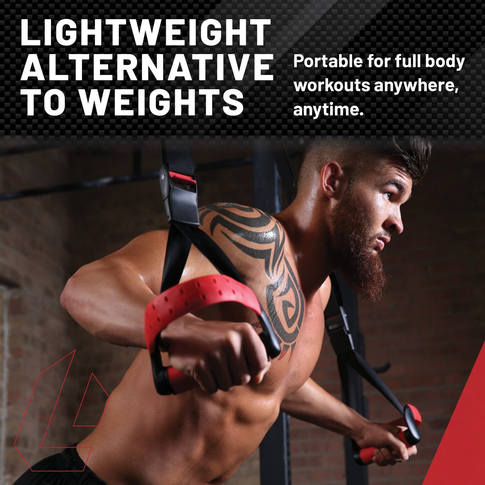 Lifeline Jungle Gym XT Body Weight Suspension Trainer System – Patented Split Anchor, Full-Body