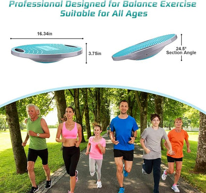 NALANDA Wobble Balance Board, Core Trainer for Balance Training and Exercising, Healthy Material Non-Skid TPE Bump Surface, Stability Board for Kids and Adults