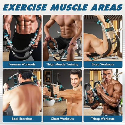 Twister Arm Trainer, 60-110lb Adjustable Chest Workout Equipment, Clip Muscle Trainer for Men&Women, Beginners or Professional, Portable Home Gym Exercise Machine for Arm Strength Training