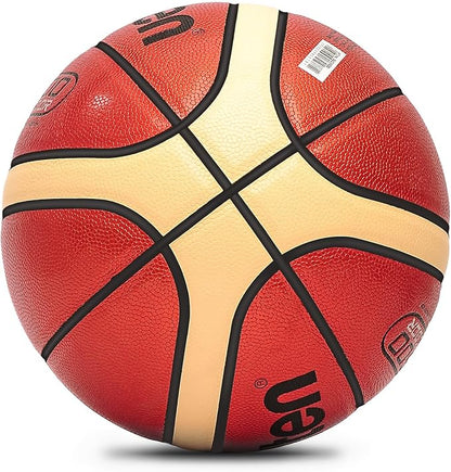 Training Soft Touch Rubber and Faux Leather Fighting Basketball, High Bounce Indoor Outdoor Basketball Gift