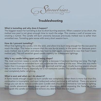 Stonebriar Unscented White Tall Pillar Candles, 80 Hour Burning Candle Pillars, Perfect for Decor, Weddings, Emergencies 3" X 8", 6 count