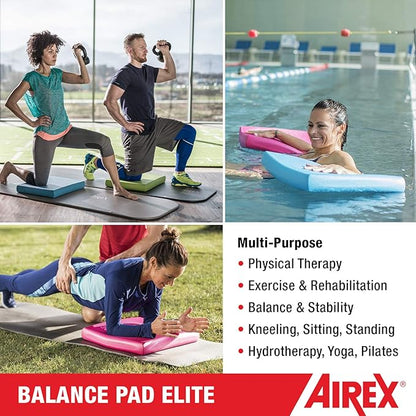 AIREX Balance Pad ??Stability Trainer for Balance, Stretching, Physical Therapy, Exercise, Mobility, Rehabilitation and Core Training Non-Slip Closed Cell Foam Premium Balance Pad