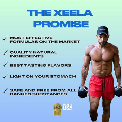 XEELA Plant Based Vegan Protein Powder - Independently Tested - 25g High Protein, Pea Protein for Men & Women - Vitamins & Minerals, Non GMO, Dairy & Gluten Free, LowCarb & LowFat (Peanut Butter Cup)