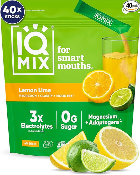 IQMIX Hydration Electrolyte Powder – 4-in-1 Formula for Hydration, Mental Clarity, Mood and