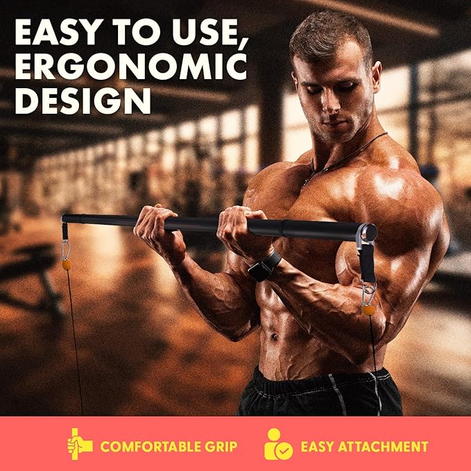 SQUATZ Pull-Up Workout Station with Bench - Multifunctional Gym Equipment Setup w/Pulling Bar, Sit-Up Board, Backrest, Elbow Pad, & Steel Main Frame, Great for Home Exercise and Weight Training