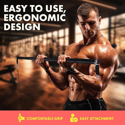 SQUATZ Pull-Up Workout Station with Bench - Multifunctional Gym Equipment Setup w/Pulling Bar, Sit-Up Board, Backrest, Elbow Pad, & Steel Main Frame, Great for Home Exercise and Weight Training