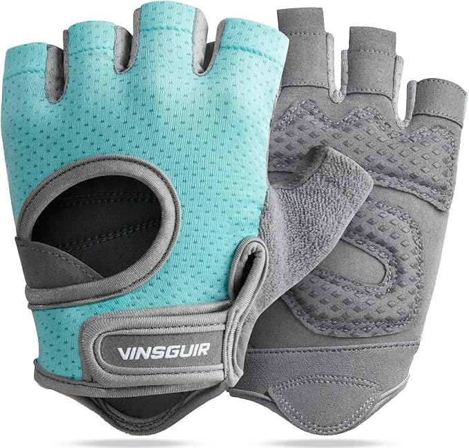 VINSGUIR Workout Gloves for Women and Men, Breathable Weight Lifting Gloves for Gym Exercise, Fitness, Training, and Cycling, with Excellent Grip and Cushion Pads