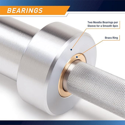 Steelbody IWF Standard 20kg and 15kg Olympic Weight Barbell Multiple Colors Available