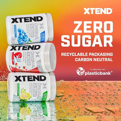 Xtend Original BCAA Powder, 7g BCAAs and 2.5g L-Glutamine for Muscle Recovery Hydration and Lean Muscle, Sugar Free Intra and Post Workout Drink with Electrolytes, Watermelon Explosion, 30 Servings