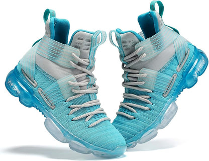 JMFCHI Kids Basketball Shoes High-top Sports Shoes Sneakers Durable Lace-up Non-Slip Running Shoes Secure for Little Kids Big Kids and Boys Girls