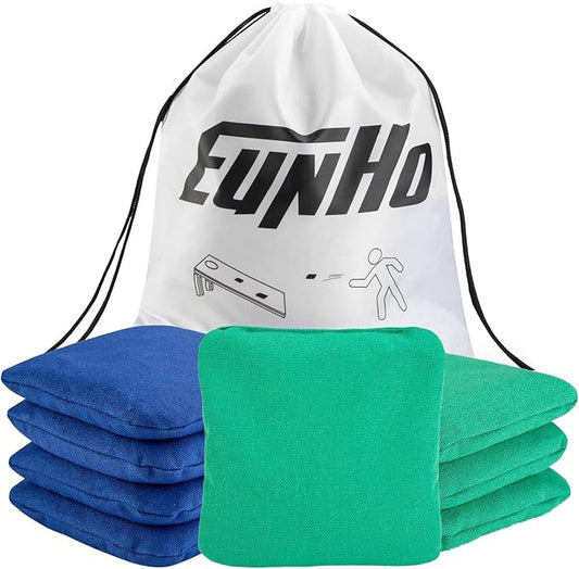 EunHo Cornhole Bags Set of 8 Regulation Size & Weight Corn Hole Bean Bags Official Professional All