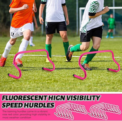 Wettarn 12 Pcs 9" Speed Training Agility Hurdles for Athletes Reliable Training Hurdle Plyometric and All Purpose Practice Equipment for Soccer Basketball Football