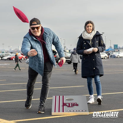 2' x 3' Solid Wood Cornhole Set with Direct Print HD Team Graphics – Great Gift for Any NCAA Fan! Bean Bag Toss Family Outdoor Games