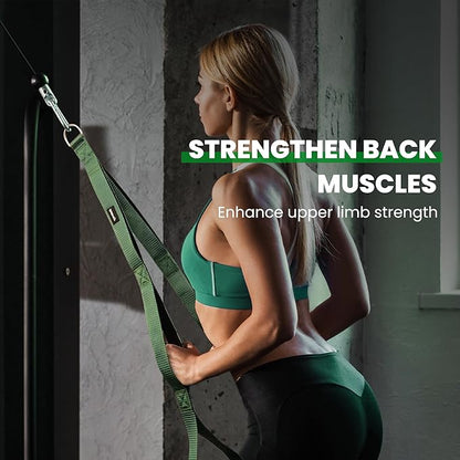 Tricep Rope Cable Attachment Handles, Tricep Pull Down Attachment for Cable Machine, 3 Lengths Tricep Rope for Face Pull, Push Down, Tricep Extension, Cable Rope Attachment for Gym Home Workout