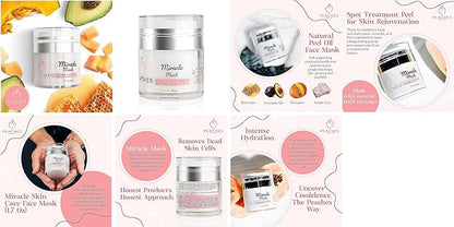 Hydrating Face Mask with Beeswax, Avocado Oil, Pumpkin, and More ??Gently Removes Dead Skin Cells ??Miracle Mask (1.7 oz)