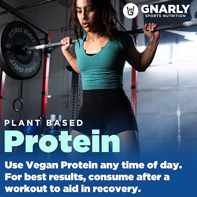 Gnarly Nutrition Vegan Plant Protein ??Chocolate Vegan Protein Powder, NSF Sport Certified ??Meal Replacement, Daily Nutritional Boost ??Lactose Free Powder ??Chocolate, 28.2 oz