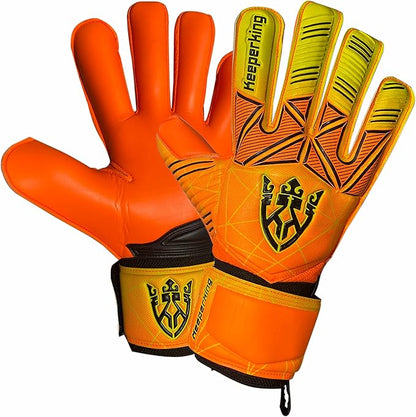 Soccer Goalie Goalkeeper Gloves for Kids Boys Youth & Adult,Latex Strong Grip Palms with Removable Finger Spines Protection Children Football Gloves for Training/Match(Sizes 5-10,6 Styles)