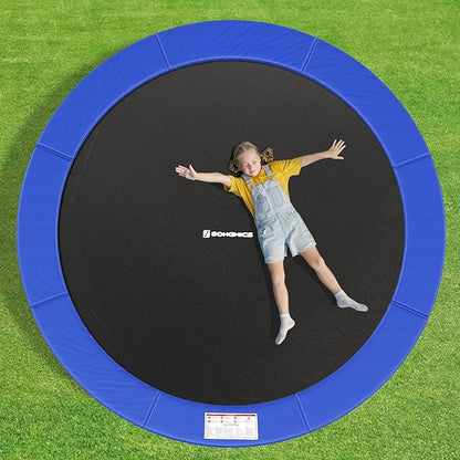 SONGMICS Trampoline Pad, 8ft 10ft 12ft 14ft 15ft Replacement Trampoline Safety Pad, Spring Cover