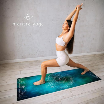Mantra Yoga Travel PRO 1.5mm - Foldable Fitness & Exercise Mat with Bag | Lightweight, Compact & Eco-Friendly | Non-Slip & Washable | For All Types of Yoga | 72" L x 24" W | 2.6 lbs