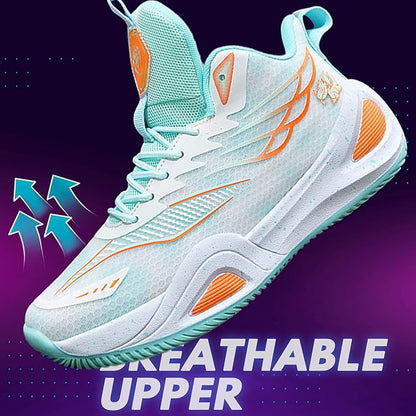 CJSPORX Women Men Basketball Shoes Breathable Men Non Slip Outdoor Fashion Unisex Sneakers