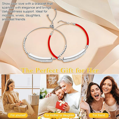 Sleep & Fitness Tracker with 2 Bands, Stylish & Ultra-Light Smart Bracelet for Women, 24/7 Heart Rate, Blood Oxygen & Stress Monitor, Waterproof Health Trackers Gifts for Girls, No Subscription-Silver