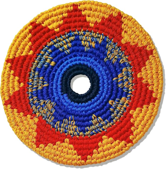 Buena Onda El Grande Flying Disc - 8'' Flexible Sport Disc for Indoor and Outdoor Play - Amazing Handmade Quality from Guatamala - Pocket Discs are Played in Over 20 Family Fun Games