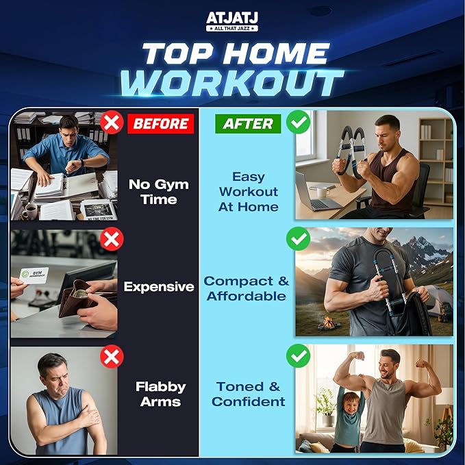 3-Level (50–100lbs) Twister Arm Trainer, Adjustable Chest & Bicep Workout Equipment for Men, Detachable Home Gym Shoulders and Forearms Muscle Training Fitness with Steel Frame & Ergonomic Handles