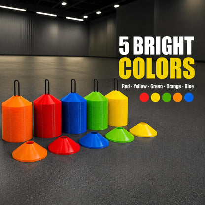 60 Pack Agile Soccer Cones with Portable Bags & Brackets,Sports Cones,cones for sports