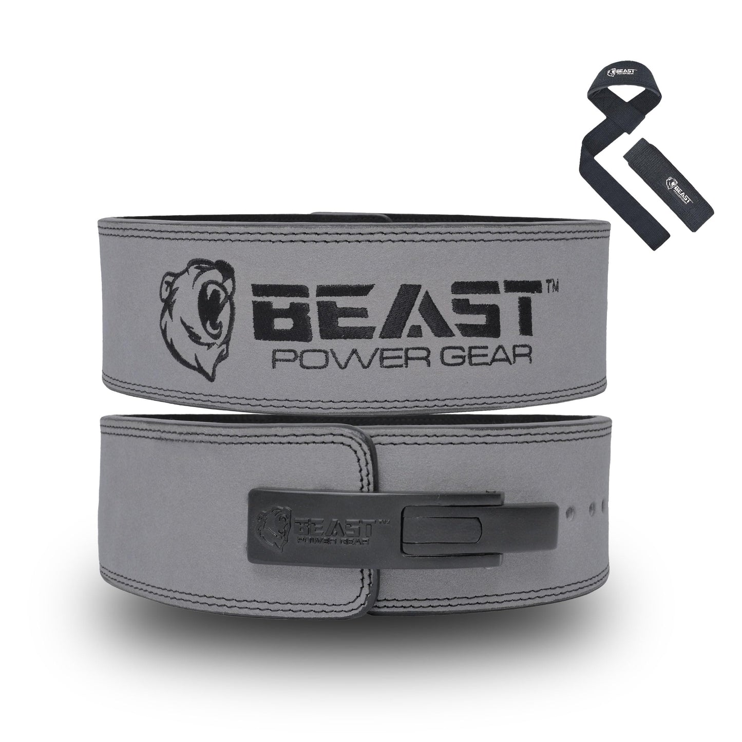 Beast Power Gear Weight Lifting Belt Lever Buckle 10MM 13MM Thick & 4 Inches Free Strap
