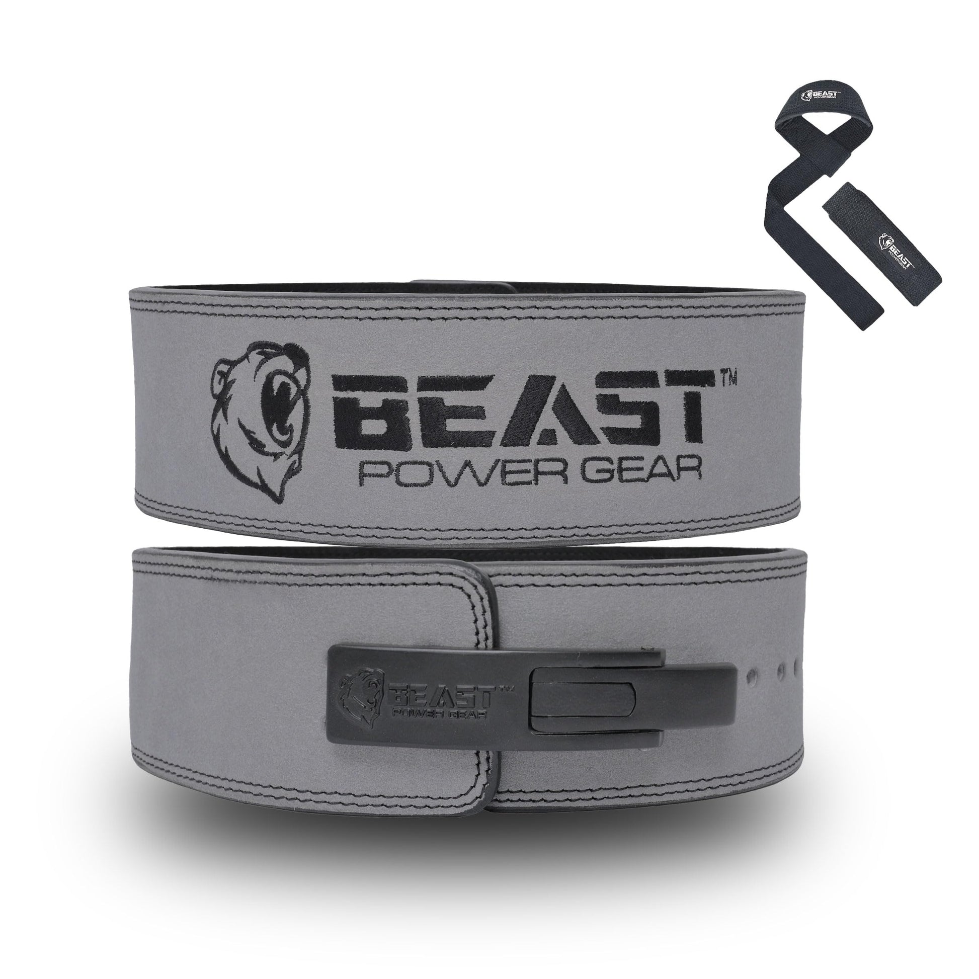 Beast Power Gear Weight Lifting Belt Lever Buckle 10MM 13MM Thick & 4 Inches Free Strap