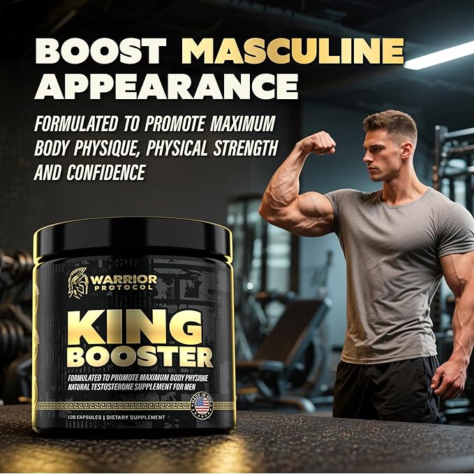 Testosterone Support for Men - Male Enhancing Supplements & Vitality Pills | Testosterone Supplement for Men w/ Turkesterone, Tongkat Ali & Fadogia Agrestis | Boost Muscle Growth, Stamina & Recovery