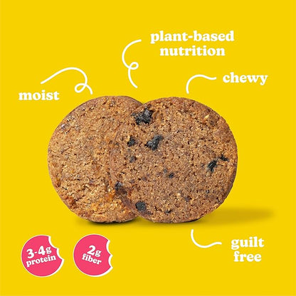Love + Chew - Banana Bread and Cherry Almond Minis - 16 Count - Tasty, Gluten Free Cookies - Vegan - Healthy, Paleo, Non GMO - Individually Wrapped and Soft Baked with High Protein Almonds - 1 Oz Each