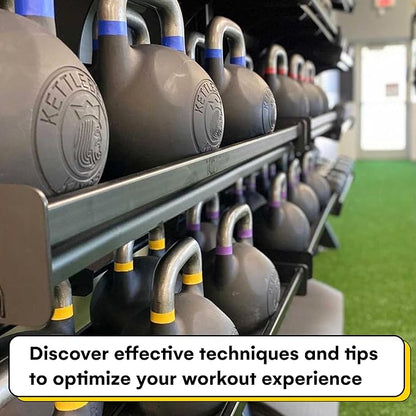 Kettlebell Kings Powder Coated Kettlebell Weights - 9-97 lb Strength Training Kettlebells for Men and Women - Hand Weights Workout Gym Equipment - Weights Set for Home Gym- New