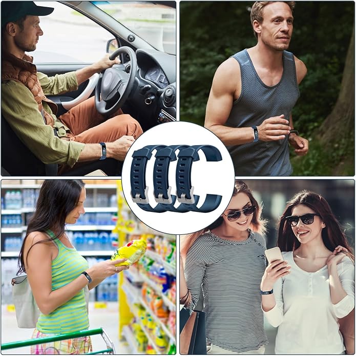 Watch Bands Replacement for ID115plus HR, Very Fit Pro Activity Fitness Tracker Wrist Bands Set, Multicolor Veryfitpro Smart Watch Strap Replacements