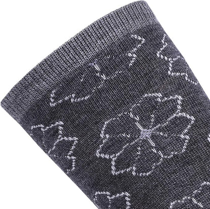 EnerWear 4 Pack Women's Merino Wool Outdoor Hiking Trail Crew Sock