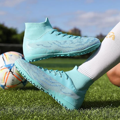 Soccer Cleats for Mens Womens Football Shoes Turf Soccer Shoes Indoor/Outdoor High-top Football Cleats AG/FG