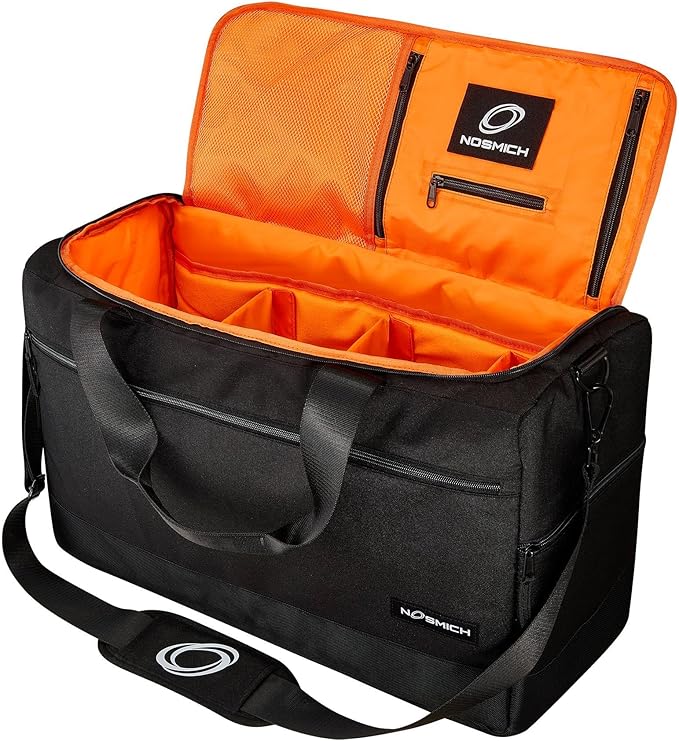 Sneaker Bag for Travel – Fits 4 Pairs of Shoes (Size 14) | Sneakerhead Gift, TSA-Approved Shoe Duffle Bag with 3 Adjustable Dividers | Water-Resistant Gym, Sports, Multi-functional Carry On for Men