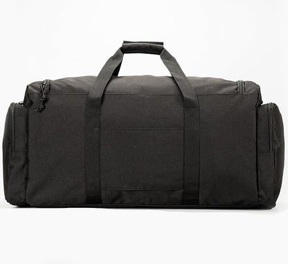 Super Quality 60L Large Duffel Travel Bag Luggage Foldable Bag Cargo Sport Gear Equipment Skiing Hardware Bag Heavy Duty& Durable(Black)