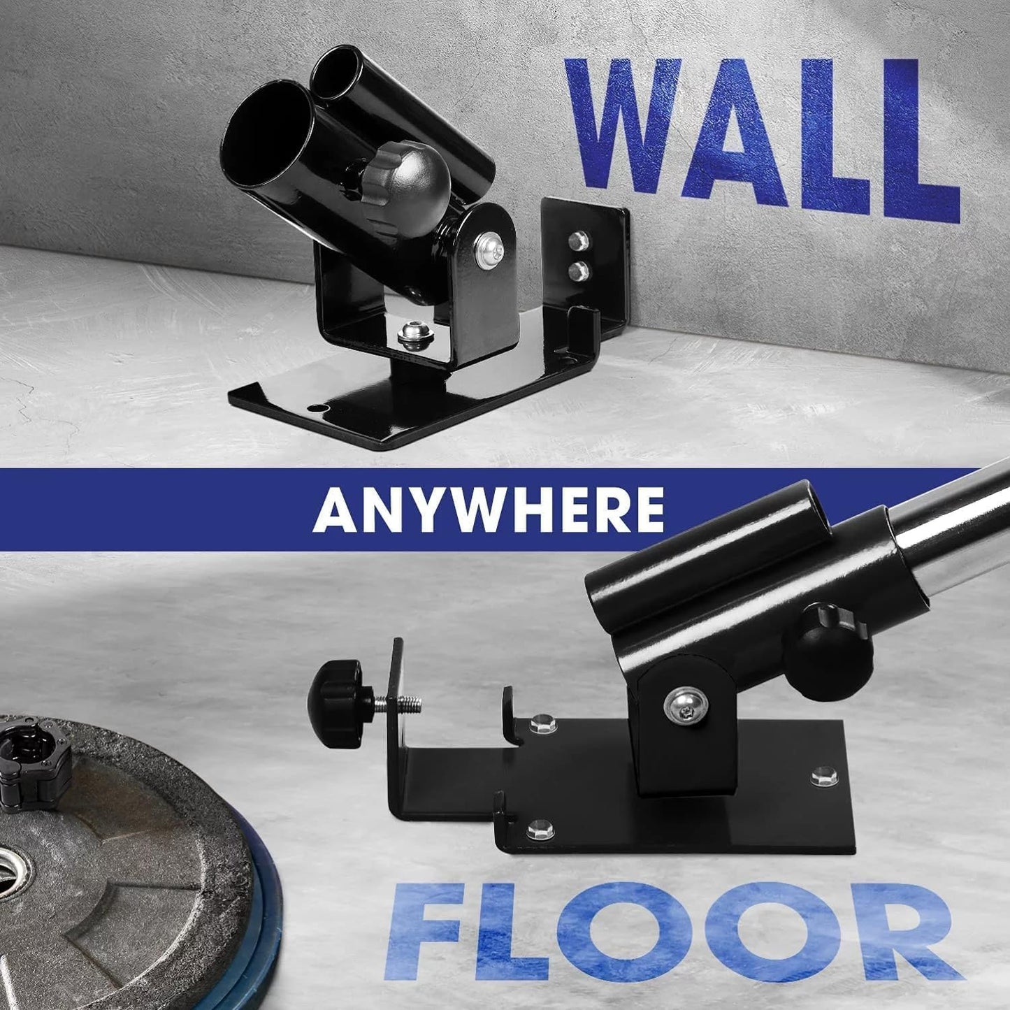 Yes4All Landmine Attachment for 1" & 2" Barbells with Weight Plate Holder, 360 Swivel & Heavy Duty