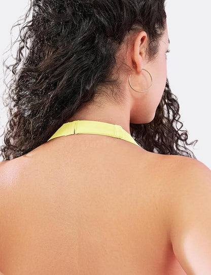 VOYJOY Sports Bras for Women Basic Wireless Bra Crop Workout Yoga Bra Sexy Tank Top