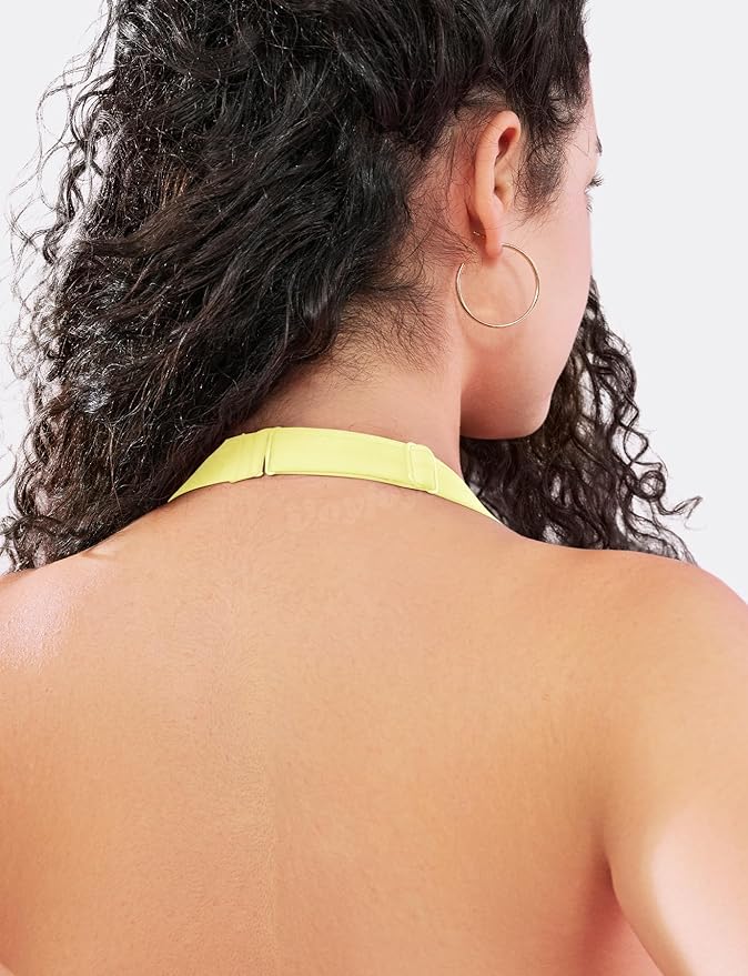 VOYJOY Sports Bras for Women Basic Wireless Bra Crop Workout Yoga Bra Sexy Tank Top